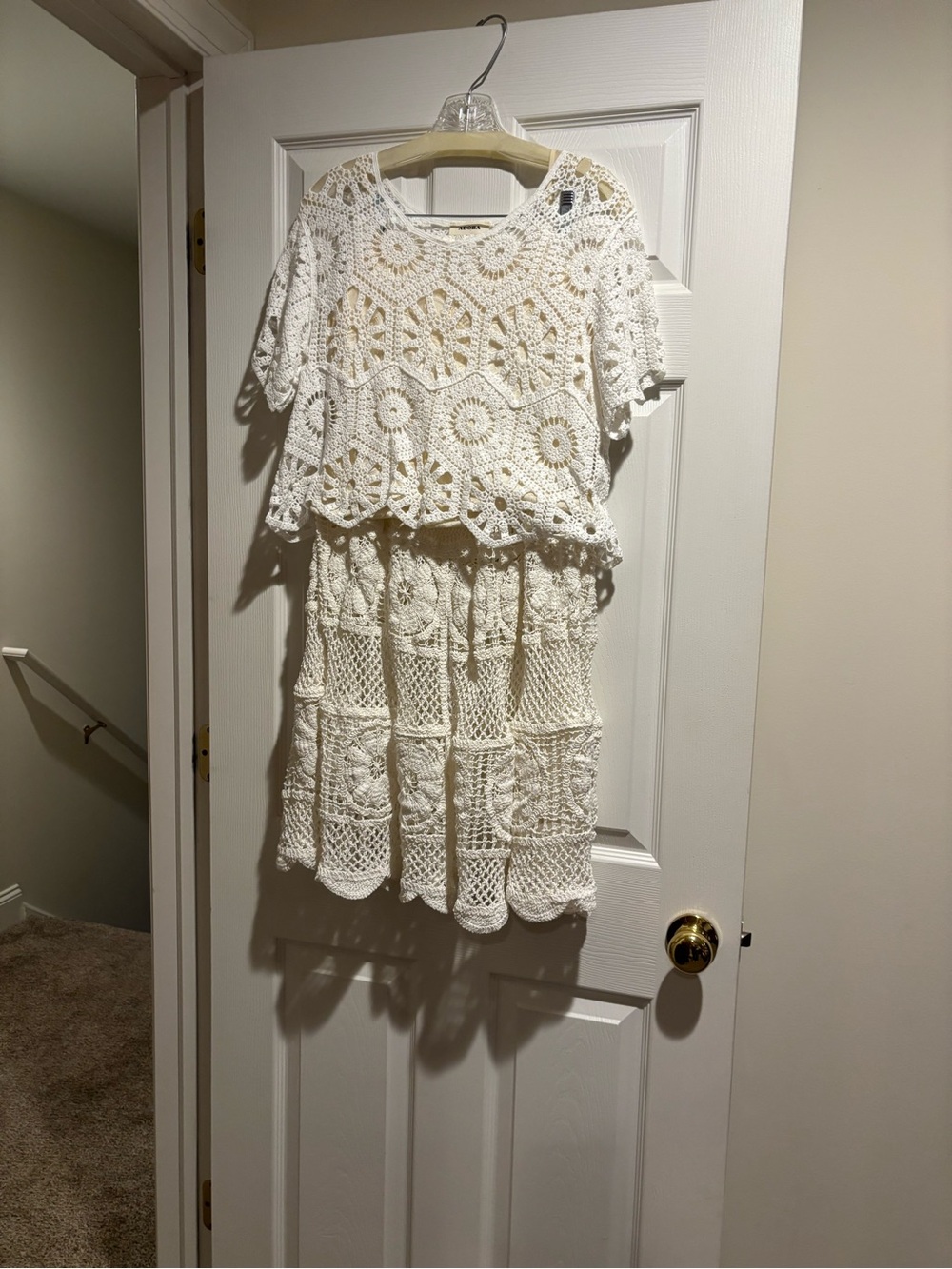 NWT Crochet Lace Two-Piece Dress
